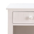 thumbnail image 2 of Benzara Wooden Night Stand With Bottom Open Shelf, White, 2 of 2