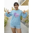 thumbnail image 2 of Modern Style Violet Nature Sweatshirt Women -Image by Shutterstock, Female XX-Large, 2 of 4