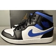 thumbnail image 2 of Ni - ke Air Jordan 1 Mid White Black Racer Blue 554724-140 Men’s Size 8, 2 of 5