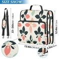thumbnail image 2 of FORMRS Zipper Binder with Shoulder Strap 1.5-inch Ring 500 Sheet Capacity File Bag, Black Retro Flower, 2 of 5