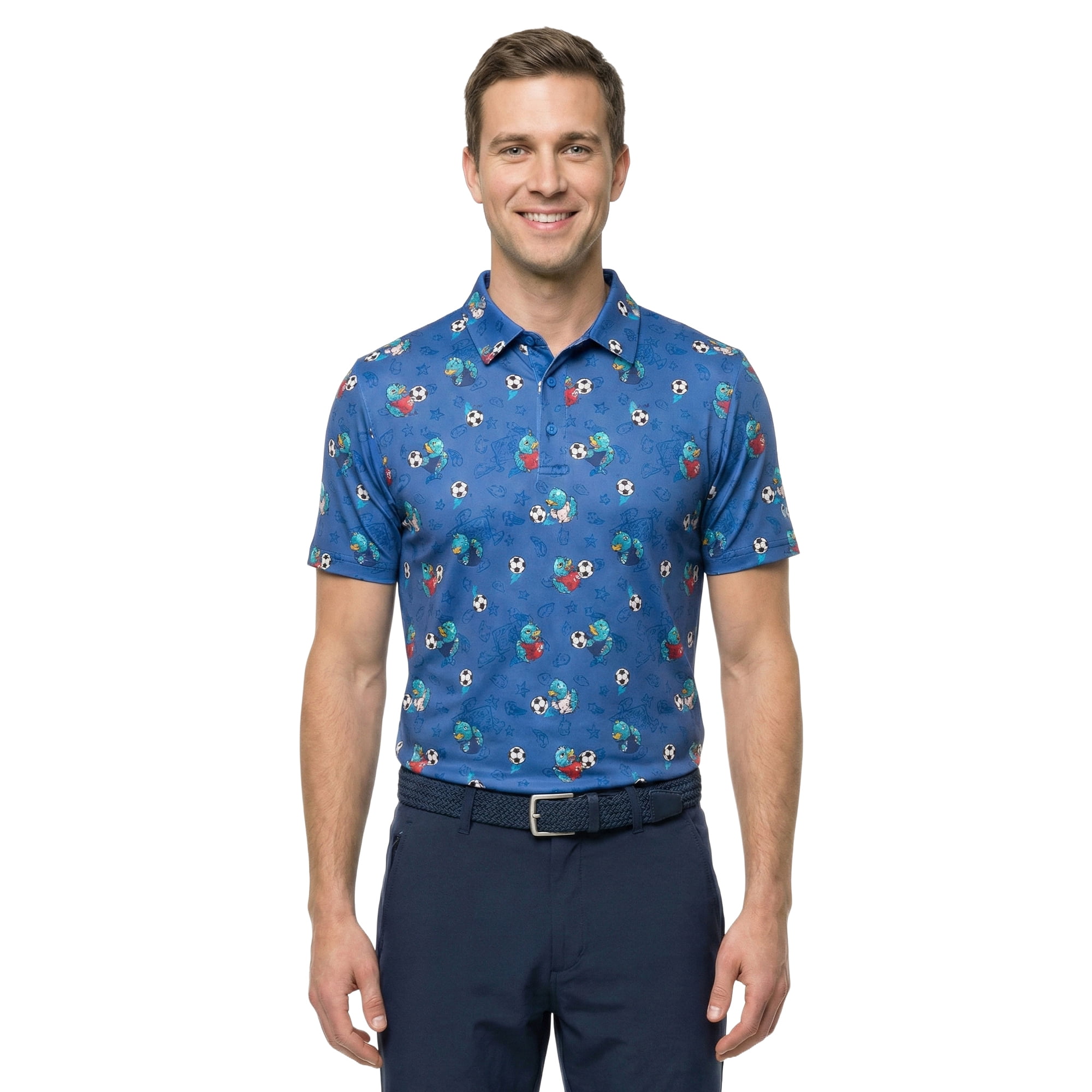 Birdie Bound Men's and Big and Tall Men's Team USA Polo Shirt, Sizes XS-4XLT