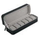 thumbnail image 1 of Estuche para reloj de 6 ranuras, organizador de exhibición de caja de almacenamiento de reloj con cremallera de material cuero PU portátil, el más r, 1 of 9