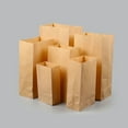 thumbnail image 1 of NIYANGLE 100Pcs Food Paper Bags Chocolate Kraft Square Bottom Oil Proof for Snacks, 1 of 8