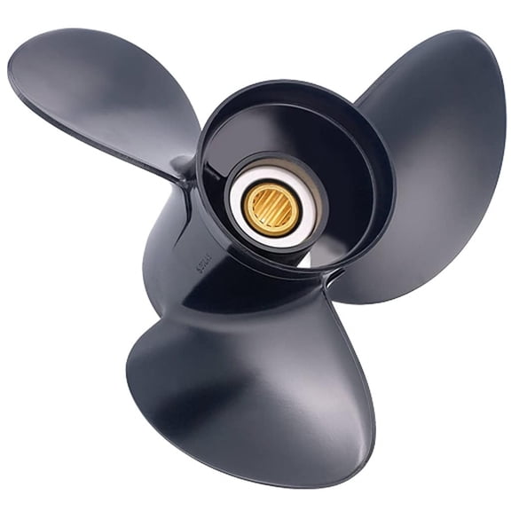 14.5 x 19 3-Blade Aluminum Propeller Compatible with 1985-2020 Johnson Evinrude 2-Stroke DFI E-TEC E-TEC HO 90-300 HP 15 Spline RH 0391201 0765188 0763468