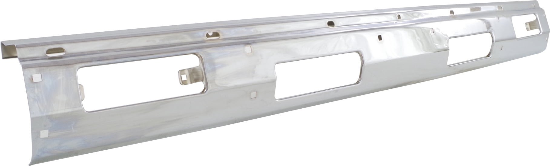 Replacement 758 Bumper Compatible with 1987-1992 Nissan Pathfinder 1986-1992 D21 Front, Center Sport Utility Standard Cab Pickup Extended Chrome