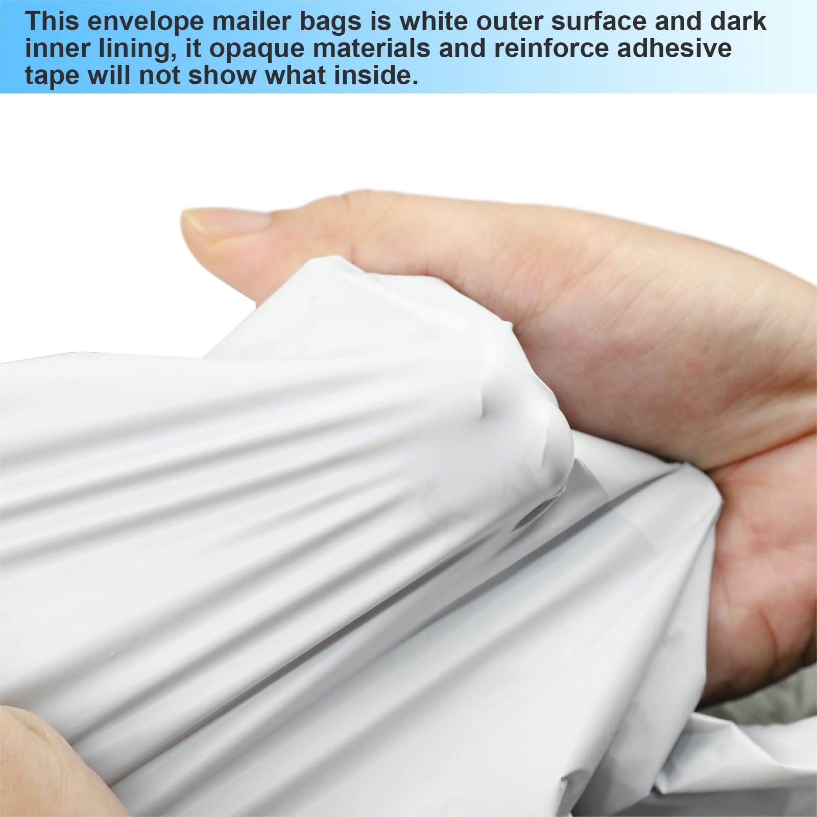 Reliable Mailer 19x24 Inch 50Pcs White Poly Mailers Bulk Envelopes Shipping Bags Self Seal Adhesive Waterproof and Tear-Proof Postal Expandable Polyethylene for Business Shipping Packaging