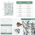thumbnail image 6 of Blue Green Eucalyptus Tie Up Curtains for Windows, Adjustable Balloon Window Shades, Spring Botanical Leaves Weeping Kitchen Window Treatments Farmhouse Short Curtains with Rod Pocket 42"x45", 6 of 8