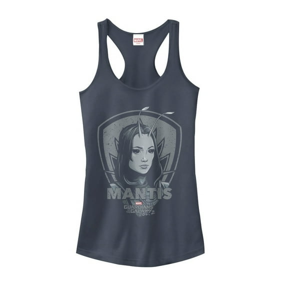 Junior's Marvel Guardians of the Galaxy Vol. 2 Mantis Shield  Racerback Tank Top Indigo Large