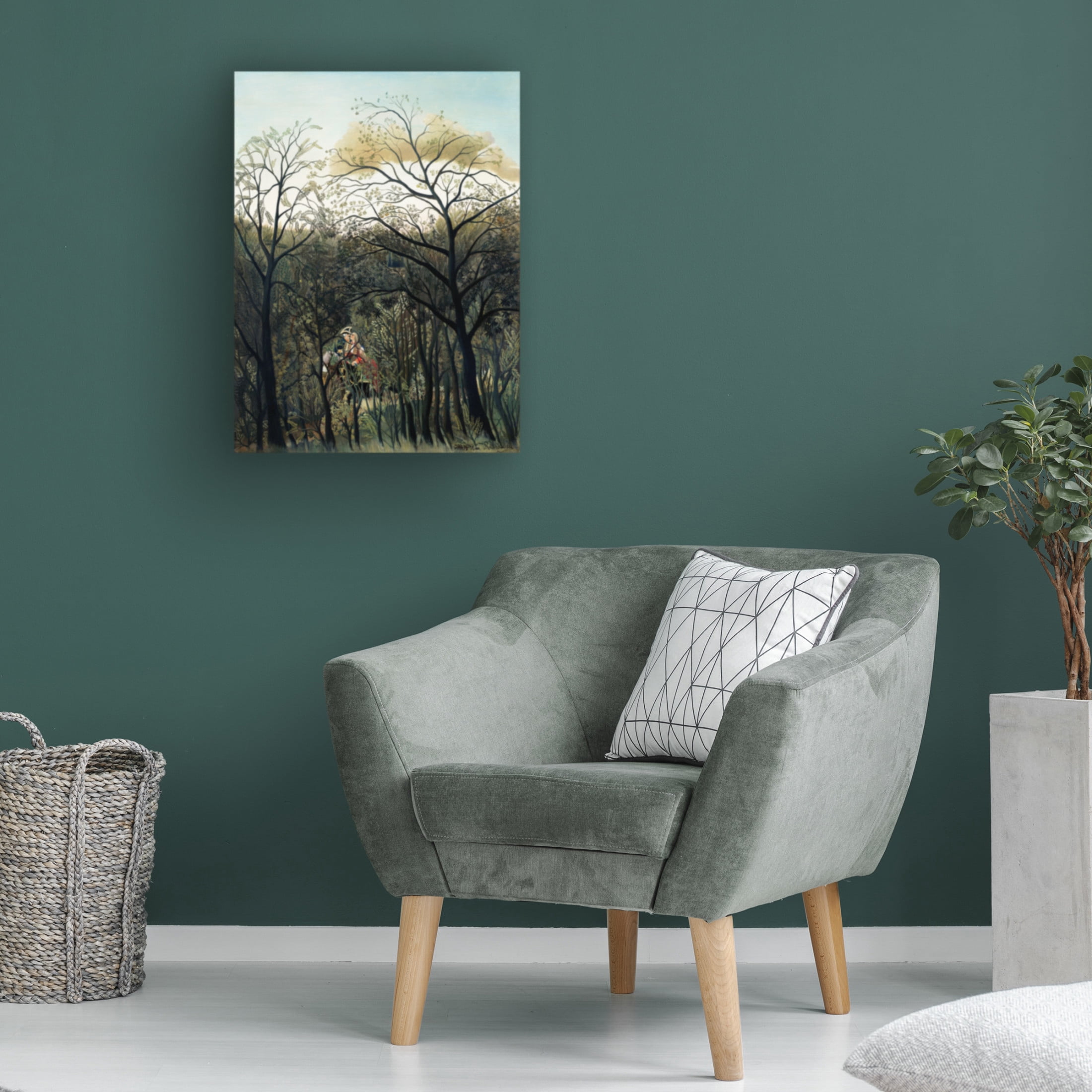 Trademark Fine Art Pictufy  Rendezvous In The Forest Canvas Wall Art
