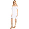 thumbnail image 1 of Tommy Bahama Robe en Lin pour Femmes Épaules Dénudées (Blanc, Petit), 1 of 3