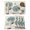 beige, variant on Blue Tulip Placemats Set of 8, Vintage Floral Leaves Butterfly Plants Beige Placemats for Dining Table, Place Mats for Kitchen Tabletop, Waterproof Wipeable Dining Table Mats Set