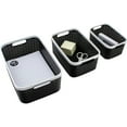 thumbnail image 4 of Advantus Open Lid Storage Bin Black/White 3/Pack (39220), 4 of 7