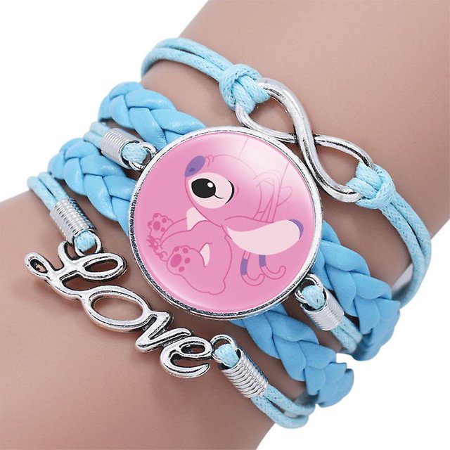 Anime figurleksak Lilo & Stitch Armband Kawaii print Söt Handled Barn Julfest Gift One Piece