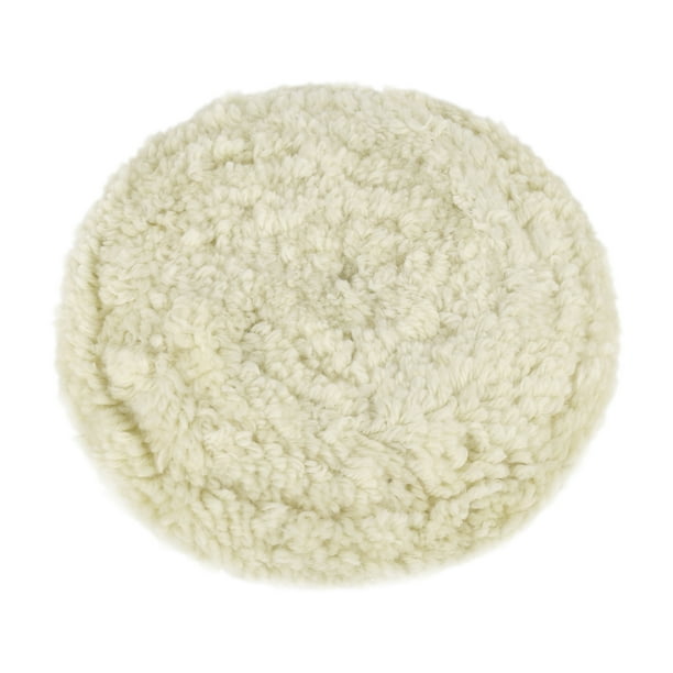 6 Inch Beige 50% Half Wool Buffing Pad Compound Cutting Polishing Wheel