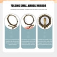 thumbnail image 4 of Miangastore Makeup Mirror Retro Foldable Mirror Portable Mini Cosmetic Mirror with Handle, 4 of 8