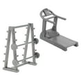 thumbnail image 2 of WEUVEB Dollhouse Fitness Equipment Set, Grey Plastic Miniature Indoor Gym Accessories, 2 Pieces for Dollhouse Scenes, 2 of 9