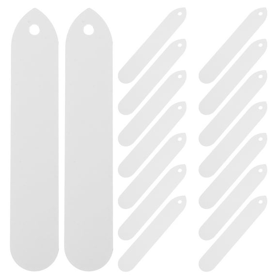 MRLESS 100pcs Plastic Plant Labels with Hole Garden Plant Labels Flower Pot Stakes Vegetable Category Tag Nursery Markers for Flowers Vegetable