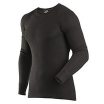 ColdPruf Men's Enthusiast Single Layer Long Sleeve Crew Neck Base Layer Top, Black, 2X Tall