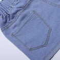 thumbnail image 5 of WOYY Little Girls Embroidery Denim Shorts Summer Elastic Waist Jean Shorts, Sizes 3-13, 5 of 5