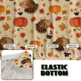 thumbnail image 6 of Xixirimido Armless Sofa Slipcover Stretch Futon Cover Queen Sofa Bed Covers Washable Elastic Couch Cover Home Furniture Protector, Turkey Pumpkin Fall Leaf, 6 of 8
