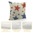 thumbnail image 4 of Creowell 4th of July Pillow Covers, Memorial Day Patriotic Outdoor Decorative Throw Pillows for Couch, Blue Red White Star Decor Cushion Cover American Flag Pillowcase for Bed Car Safa, 4 of 5