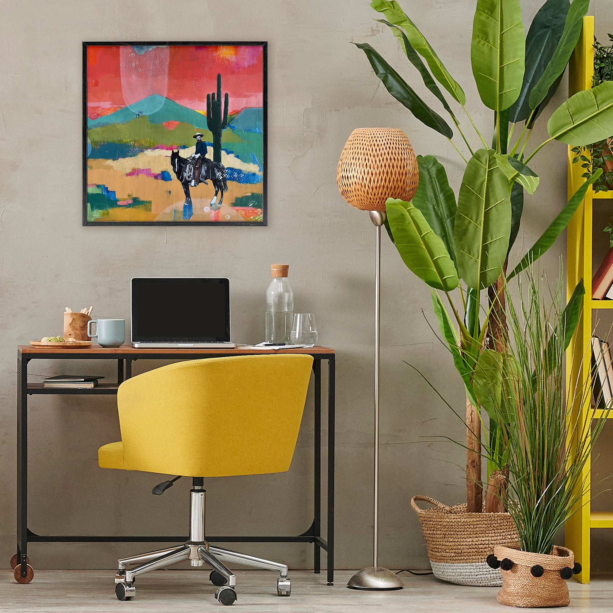 Stupell Industries I Used To Be A Cowboy Black Framed Giclee Art, design by Dianna Fritzler