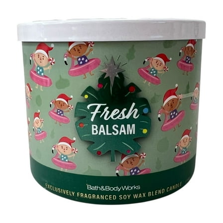Bath & Body Works Fresh Balsam Scented 3 Wick Candle 14.5 oz