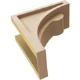 thumbnail image 6 of 5"W x 10"D x 10"H Classic Viola Rough Cedar Woodgrain TimberThane Corbel, Primed Tan, 6 of 6