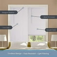 thumbnail image 3 of Lotus & Windoware Cordless 1" Vinyl Mini Blind Light Filtering Horizontal Blind,  46" Width x 84" Length, White, Smooth, 3 of 6