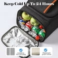thumbnail image 6 of Dowellia Backpack Cooler & Insulated Bag 2 in 1, 36 Cans with Insulating Cover, Upgraded Leakproof Soft Cooler Backpack 2 Compartment for Camping Hiking Picnic Beach, 6 of 7