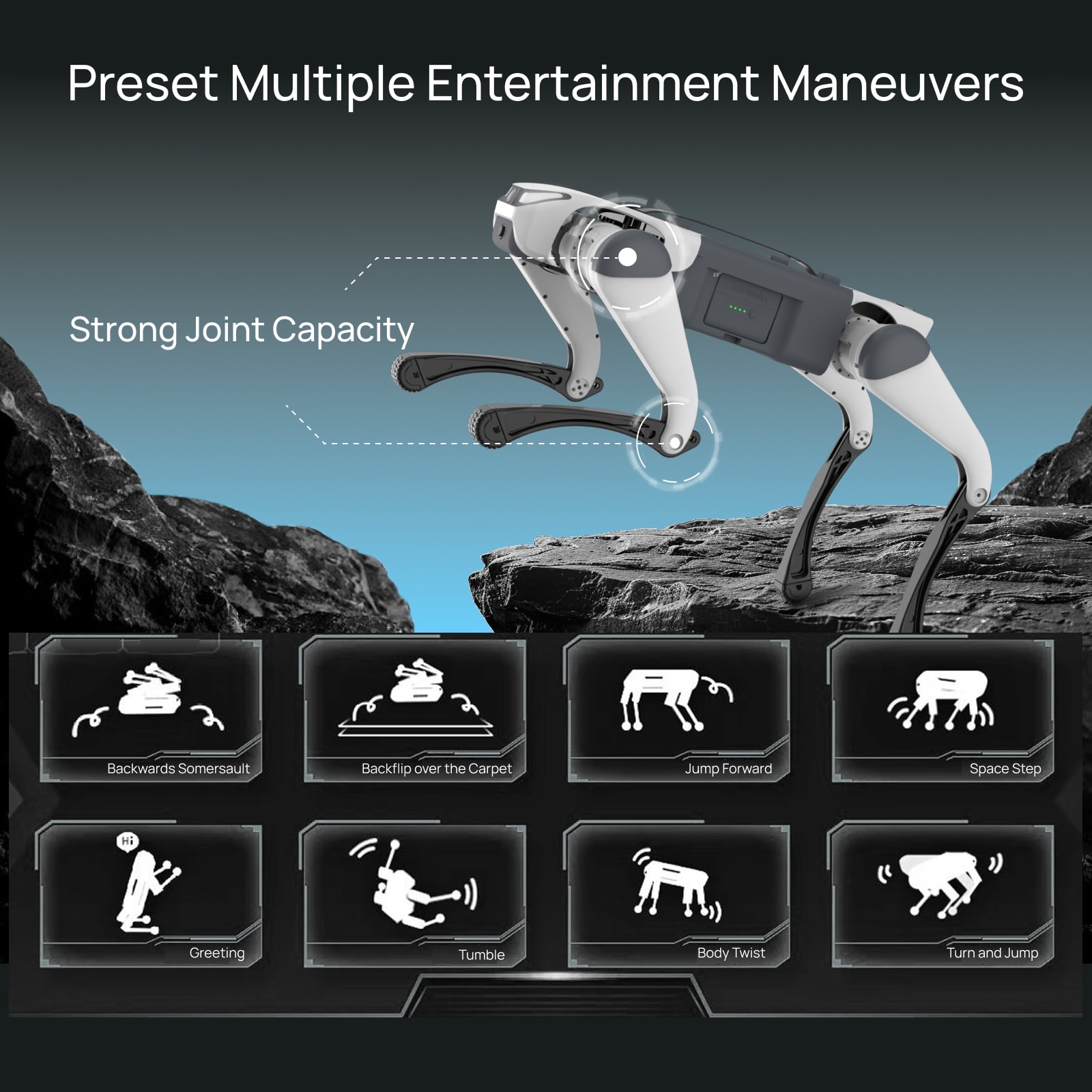 DEEP Robotics Lite 3 Quadruped Robot Dog – Autonomous Smart Bionic, Supports Secondary Development, STEM Education Kit for Research Platform, Patrol & Entertainment (Basic)