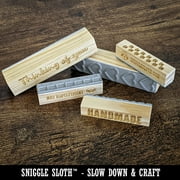 Completed with Checkmark Rectangle Rubber Stamp Stamping Scrapbooking Crafting - Small 2.50in