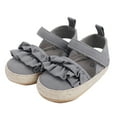 thumbnail image 1 of NOKIO Baby Girl First Walking Shoes Summer Toddler Flat Sandals, Ruffles Design Water-Friendly Lightweight Breathable Comfortable Non-Slip Pool Beach Footwear, 1 of 9