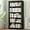 Black 61", variant on 5-Tier Metal Book Shelf, 61” Tall Bookshelf with Adjustable Storsge Shelves, Library Bookcase with Book Stopper, Modern Black Bookcase for Living Room, Media Room, Bedroom