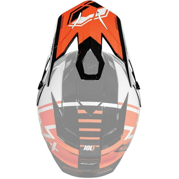 Castle CX200 Jolt Helmet Visor/Peak Fluo Orange