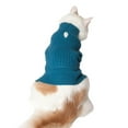 thumbnail image 3 of Holiday Time Pull bleu gaufré avec poche pour chien, 3 of 3