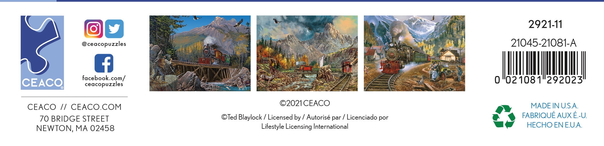 Ceaco 750-Piece Blaylock Moving Through Interlocking Jigsaw Puzzle