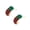 T2, variant on Modern Pepper Shaped Studs Earrings Stainless Steel Construction Comfortable Wear For Versatile Occasions