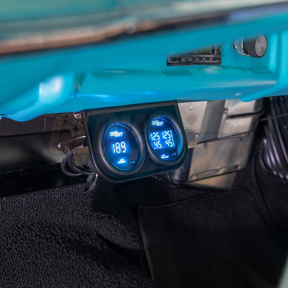 glow shift volt meter white glow shift volt meter white