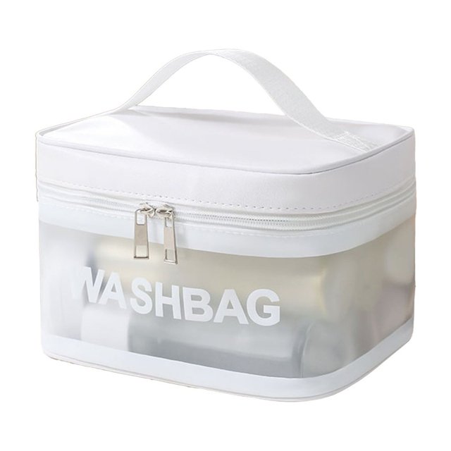 Ohufall Colorful Large Capacity Portable Outdoor PVC Wash Bag Travel Cosmetic Storage Organizer Toiletry Bag Travel Essentials