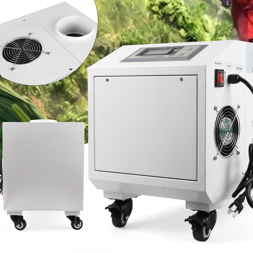300W 110V Cool Fog Maker Machine Ultrasonic Humidifier Commercial Industrial Continuous for Agriculture