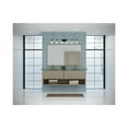 thumbnail image 2 of Adley Collection Six-Light New Traditional Matte Black Clear Glass Bath Vanity Light, 2 of 12