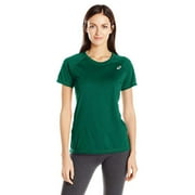 Asics Womens Team Essential Short Sleeve Athletic T-Shirt - Various Sizes, Color: L/Green