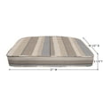 thumbnail image 3 of Honeycomb Outdoor Stripe Taupe Rounded Seat Cushion (2-Pack), 3 of 6