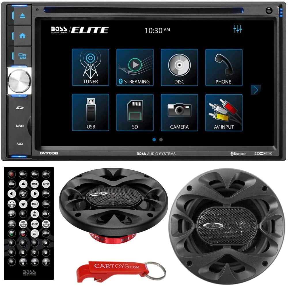 BOSS Audio Systems Elite BV765B 2Din Bluetooth Car Stereo and B653