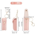 thumbnail image 3 of 1Pc Chapstick Keychain Holder 6.3 Inch PU Leather Clip-on Lipstick Organizer Pouch Portable Lip Balm Sleeves Holder, 3 of 9
