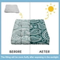 thumbnail image 7 of Square Meditation Pillow, Boho Style Floor Cushion, Dutch Velvet Meditation Cushion for Sitting on Floor, Yoga Cushion 22'' x 22'', 7 of 7