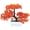 Orange, variant on Yvsxxv Artificial Pine Bonsai Tree, Fake Potted Plant Zen Home Office Decor