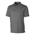 thumbnail image 2 of Men's Cutter & Buck Heather Charcoal Albuquerque Isotopes Forge Heathered Stretch Polo, 2 of 3