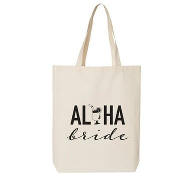 Aloha Bride (cocktail) Cotton Canvas Tote Bag
